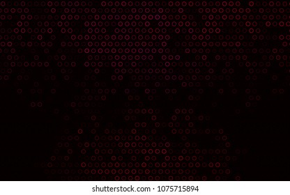 Dark Pink vector  template with circles. Glitter abstract illustration with blurred drops of rain. The pattern can be used for aqua ad, booklets.