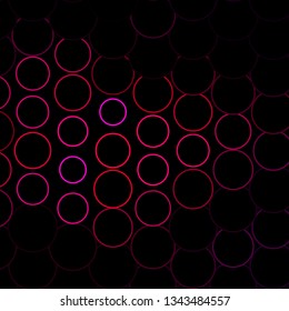 Dark Pink vector template with circles. Abstract illustration with colorful spots in nature style. Design for posters, banners.