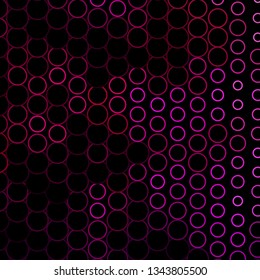 Dark Pink vector template with circles. Colorful illustration with gradient dots in nature style. Pattern for wallpapers, curtains.