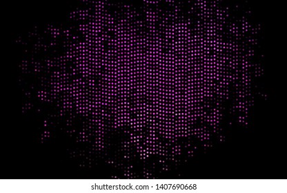 Dark Pink vector template with circles. Abstract illustration with colored bubbles in nature style. Pattern of water, rain drops.