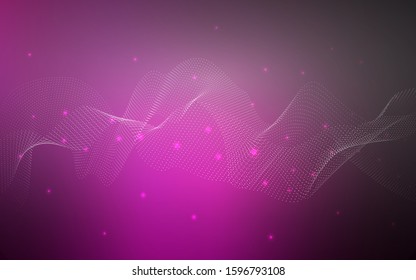 Dark Pink vector template with circles. Glitter abstract illustration with blurred drops of rain. New design for ad, poster, banner of your website.