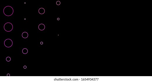 Plantilla vectorial rosa oscuro con círculos. Discos de colores abstractos en un fondo de degradado simple. Diseño para sus comerciales.