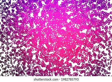 Dark Pink vector template with circles. Illustration with set of shining colorful abstract circles. Design for business adverts.