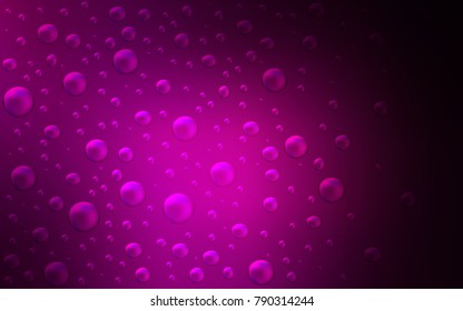 Dark Pink vector template with circles. Beautiful colored illustration with blurred circles in nature style. The pattern can be used for beautiful websites.