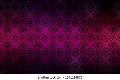 Dark Pink vector template with crystals, rectangles. Decorative design in abstract style with rectangles. The template can be used as a background.