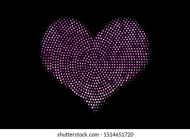 Dark Pink vector template with crystals, rectangles. Beautiful illustration with rectangles and squares. The template can be used as a background.