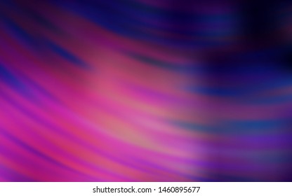 Dark Pink vector template with curved lines. A shining illustration, which consists of curved lines. A completely new design for your business.