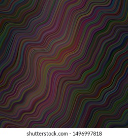 Dark Pink vector template with curved lines. Colorful illustration in abstract style with gradient. Abstract style for your business design.