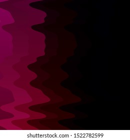 Dark Pink vector template with curved lines. Colorful illustration in circular style with lines. Best design for your posters, banners.