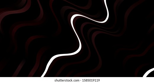 Dark Pink vector template with curved lines. Illustration in abstract style with gradient curved.  Pattern for ads, commercials.