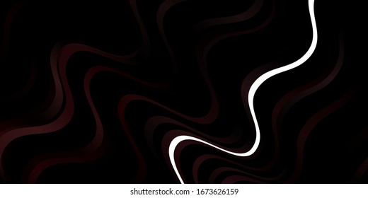Dark Pink vector template with curved lines. Illustration in abstract style with gradient curved.  Pattern for ads, commercials.