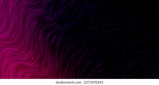 Dark Pink vector template with curved lines. Colorful illustration, which consists of curves. Template for your UI design.