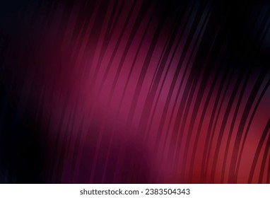 Dark Pink vector template with curved lines. Smart illustration in abstract style with gradient lines.  Simple template for your design.