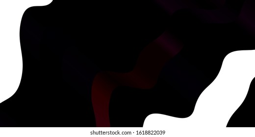 Dark Pink vector template with curves. Colorful illustration in circular style with lines. Pattern for booklets, leaflets.