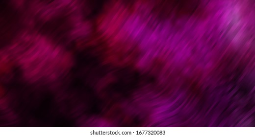 Plantilla vectorial rosa oscuro con curvas. Ilustración luminosa con arcos circulares degradados.  Diseño inteligente para sus promociones.