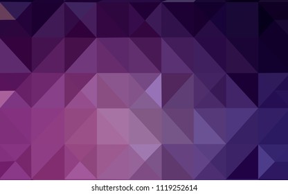 Dark Pink vector template with gradient triangles. Colorful illustration in polygonal style with gradient. Polygonal design for your web site.