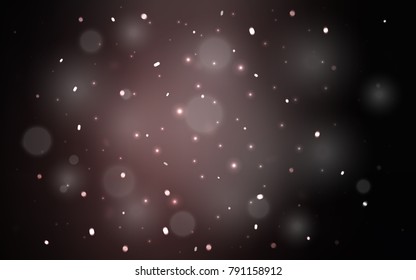 Dark Pink vector template with ice snowflakes. Shining colored illustration with snow in christmas style. The pattern can be used for new year leaflets.