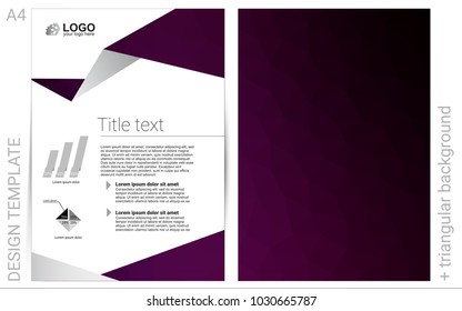 Dark Pink vector  template for landing pages. Glitter abstract design concept with text box. The pattern can be used for any ad, booklets.