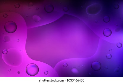 Dark Pink vector template with lava shapes. Brand-new colored illustration in memphis style with gradient. Brand-new design for your ads, poster, banner.