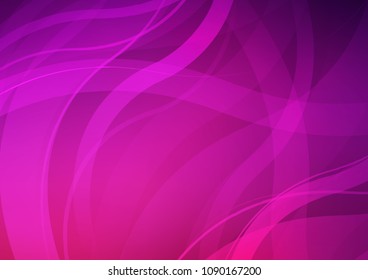 Dark Pink vector template with lava shapes. Modern gradient abstract illustration with bandy lines. A new texture for your  ad, booklets, leaflets.