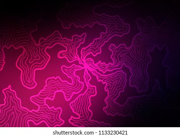 Dark Pink vector template with lava shapes. A completely new color illustration in marble style. The elegant pattern for brand book.