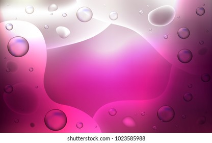 Dark Pink vector template with lines, ovals. Brand-new colored illustration in memphis style with gradient. A new texture for your  ad, booklets, leaflets.