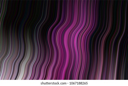 Dark Pink vector template with lines, ovals. Colorful abstract illustration with gradient lines. New composition for your brand book.