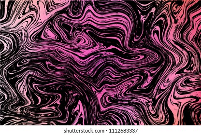 Dark Pink vector template with lines, ovals. Colorful abstract illustration with gradient lines. Brand-new design for your ads, poster, banner.