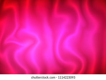 Dark Pink vector template with lines, ovals. An elegant bright illustration with gradient. Textured wave pattern for backgrounds.