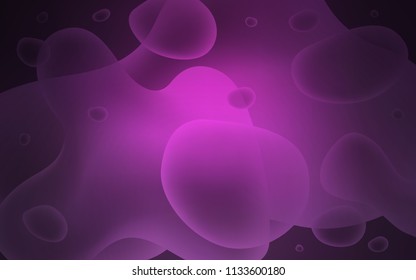 Dark Pink vector template with lines, ovals. Creative geometric illustration in memphis style with gradient. New composition for your brand book.