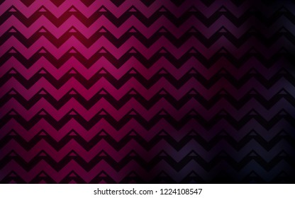 Dark Pink vector template with lines, triangles. Beautiful illustration with triangles in nature style. Pattern for booklets, leaflets