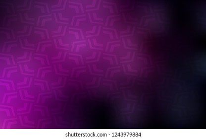 Dark Pink vector template with lines, ovals. A completely new color illustration in marble style. Textured wave pattern for backgrounds.