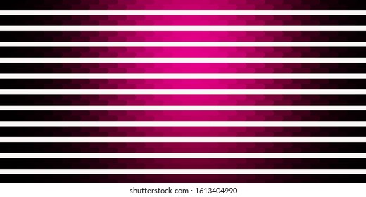 Dark Pink vector template with lines. Repeated lines on abstract background with gradient. Template for your UI design.