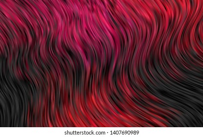 Dark Pink vector template with liquid shapes. Modern gradient abstract illustration with bandy lines. A completely new template for your business design.