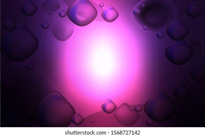 Dark Pink vector template with liquid shapes. Shining crooked illustration in memphis style. A completely new memphis design for your business.