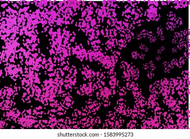 Dark Pink vector template with memphis shapes. Colorful chaotic forms with gradient in modern style. Modern design for your business card.