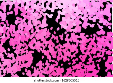 Dark Pink vector template with memphis shapes. Simple colorful illustration with abstract gradient shapes. Simple design for your web site.