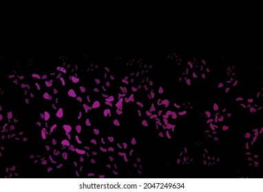 Dark Pink vector template with memphis shapes. Illustration with colorful gradient shapes in abstract style. Elegant design for wallpapers.