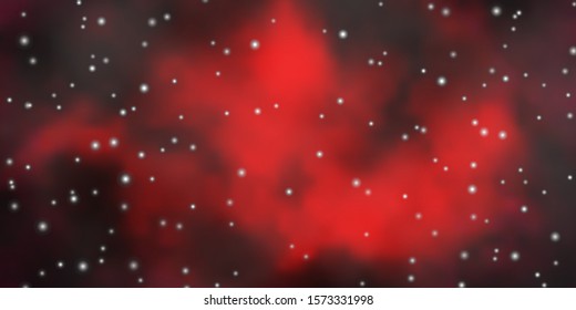 Dark Pink vector template with neon stars. Colorful illustration with abstract gradient stars. Pattern for new year ad, booklets.