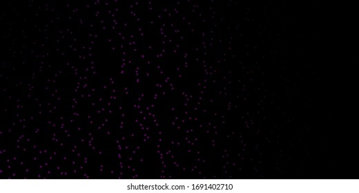 Dark Pink vector template with neon stars. Shining colorful illustration with small and big stars. Theme for cell phones.