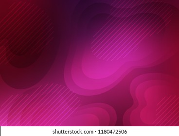 Dark Pink vector template with repeated sticks. Decorative shining illustration with lines on abstract template. Best design for your ad, poster, banner.