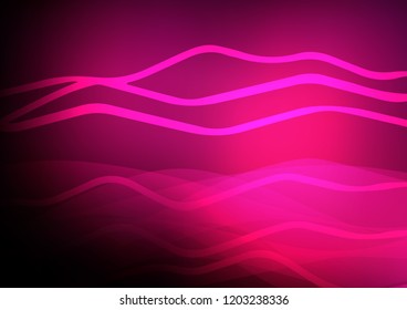 Dark Pink vector template with repeated sticks. Decorative shining illustration with lines on abstract template. Smart design for your business advert.