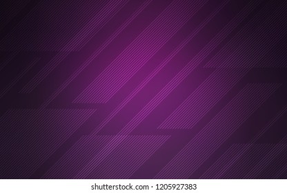 Dark Pink vector template with repeated sticks. Decorative shining illustration with lines on abstract template. Template for your beautiful backgrounds.