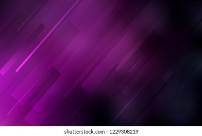 Dark Pink vector template with repeated sticks. Lines on blurred abstract background with gradient. The pattern for ad, booklets, leaflets.