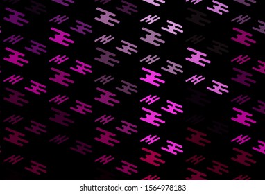 Dark Pink vector template with repeated sticks. Decorative shining illustration with lines on abstract template. Pattern for websites, landing pages.