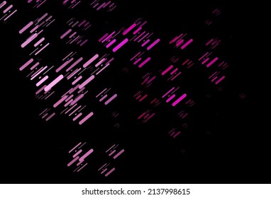 Dark Pink vector template with repeated sticks. Lines on blurred abstract background with gradient. Pattern for websites, landing pages.
