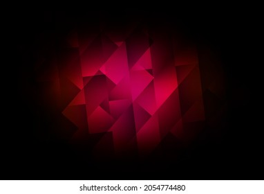 Dark Pink vector template with rhombus. Rectangles on abstract background with colorful gradient. The template can be used as a background.