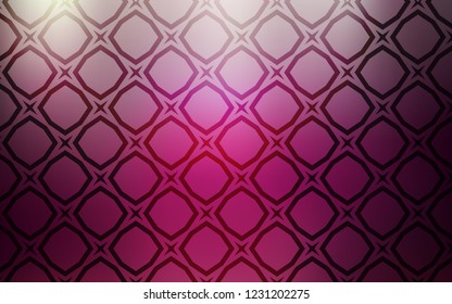 Dark Pink vector template with sky stars. Shining colored illustration with stars. Pattern for websites, landing pages.