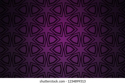 Dark Pink vector template with sky stars. Blurred decorative design in simple style with stars. Pattern for new year ad, booklets.