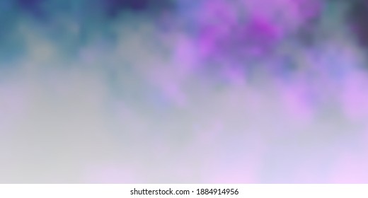 Dark Pink vector template with sky, clouds. Illustration in abstract style with gradient clouds. Colorful pattern for appdesign.